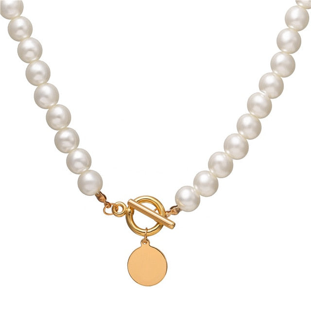 Vintage Wedding Pearl Choker Necklace