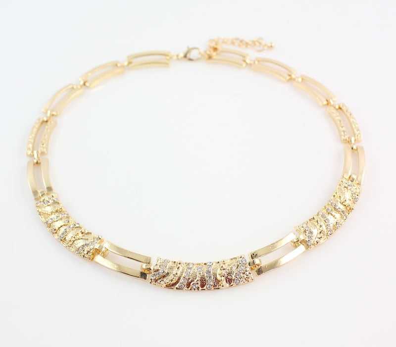 Crystal Necklace Earring Ring Bracelet Jewelries Set