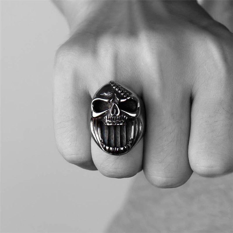 Punk Bottle Opener  Hip Hop Skull Head Rings