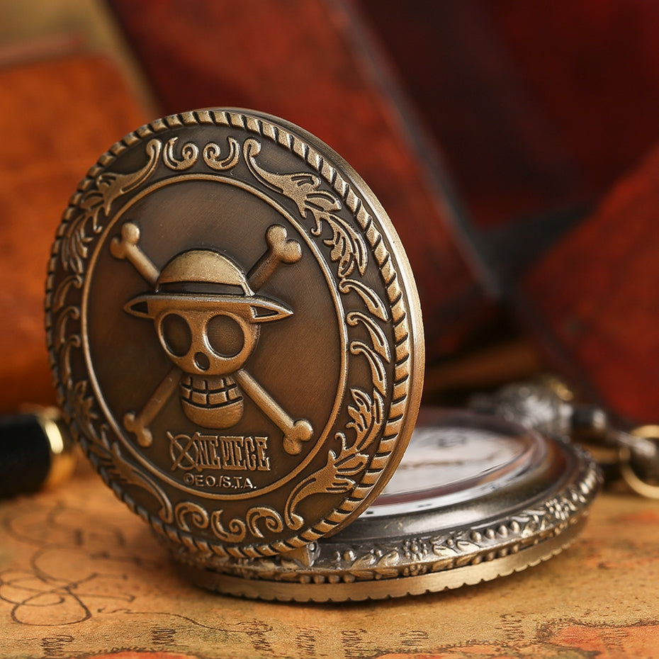 Men's Japan Cartoon Anime One Piece Pocket Watch