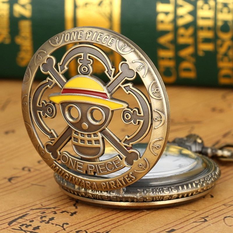Men's Japan Cartoon Anime One Piece Pocket Watch