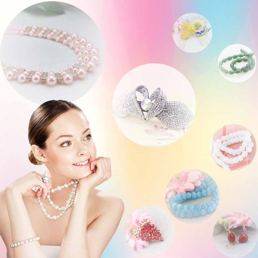 10mm White Round Shell Pearl Beads Necklace Bracelet Earrings Sets
