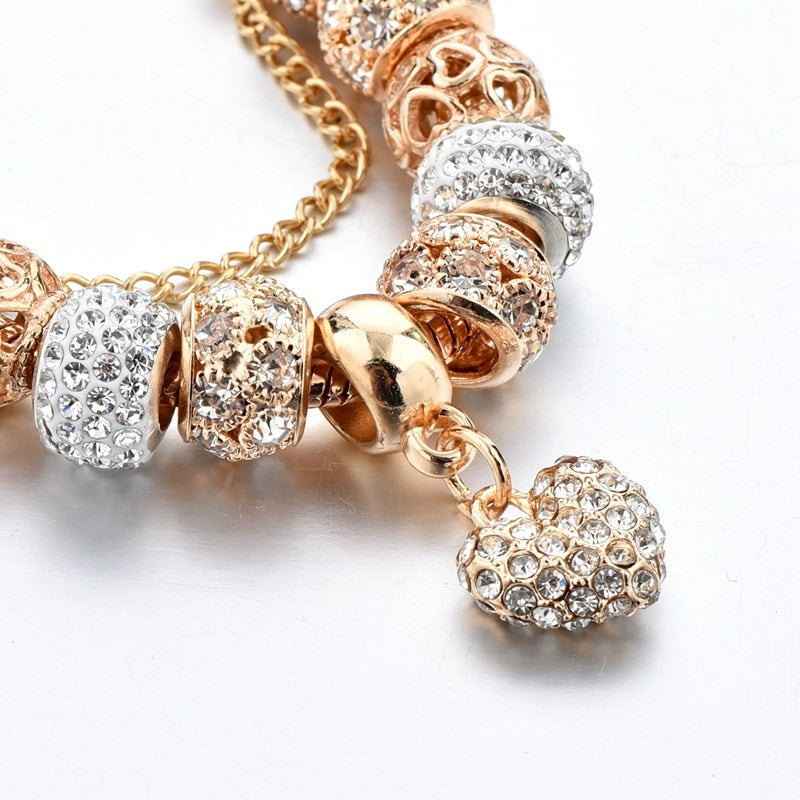 INS Fashion gold heart Bracelets&Bangles For Women