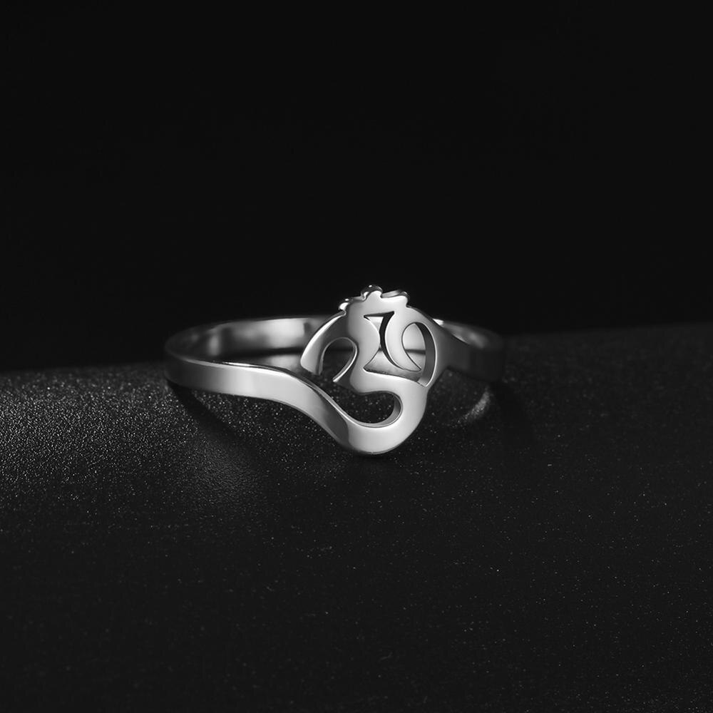 Buddhism Hindu Yoga Om Aum Rings For Women