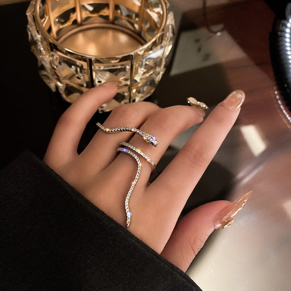 Anillos geniales con forma de serpiente