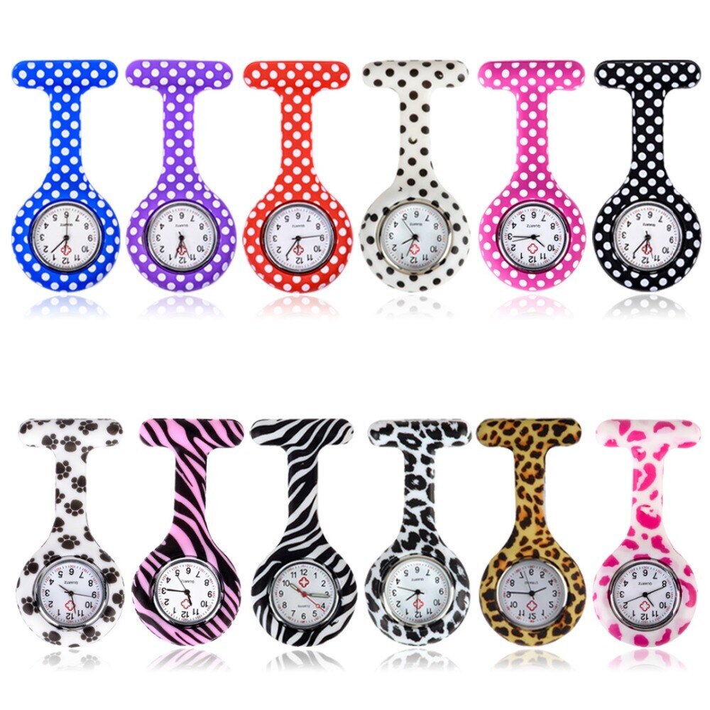12 Styles Silicone Medical Nurse Watches