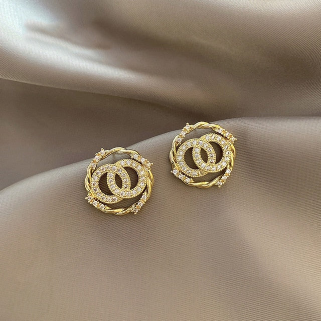 Luxury  Long Chain Letter G Hanging Earrings