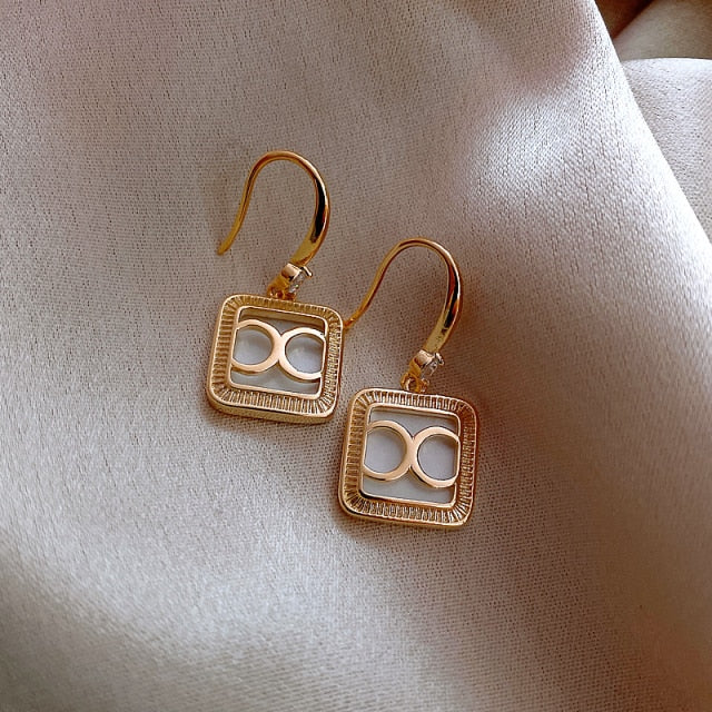 Luxury  Long Chain Letter G Hanging Earrings