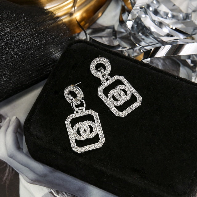 Luxury  Long Chain Letter G Hanging Earrings
