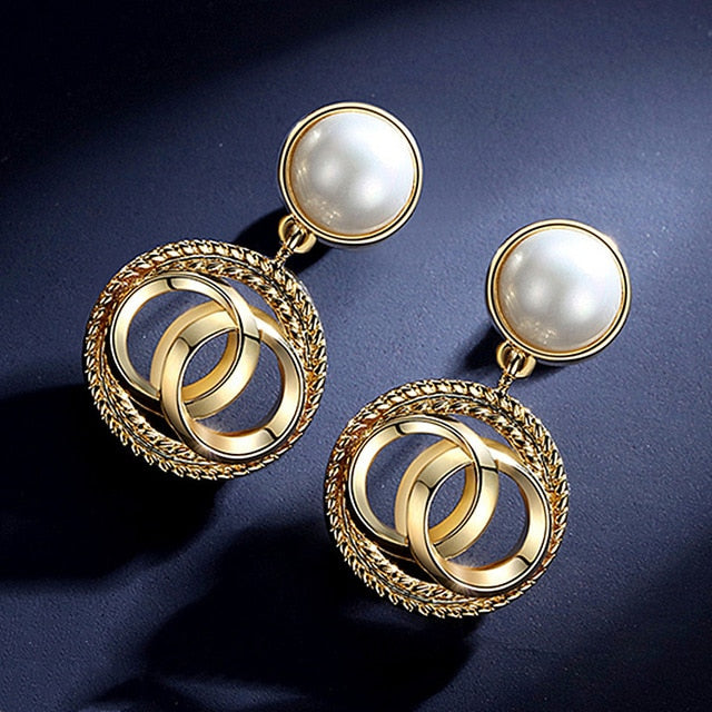 Luxury  Long Chain Letter G Hanging Earrings