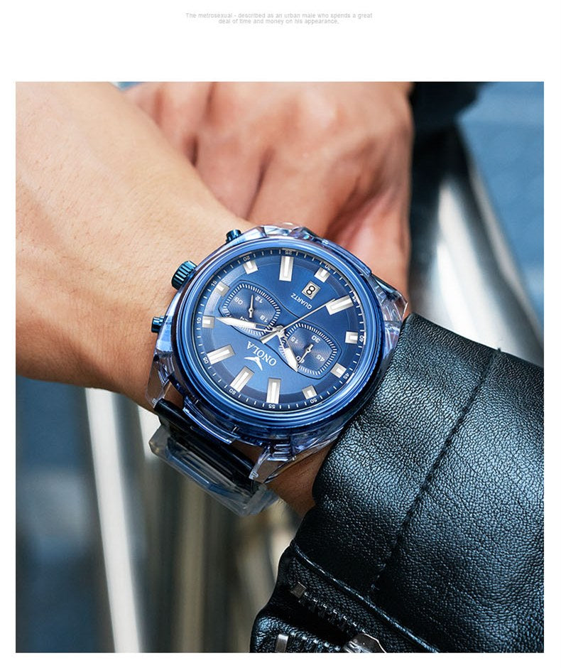 Transparent Plastic Men's watches