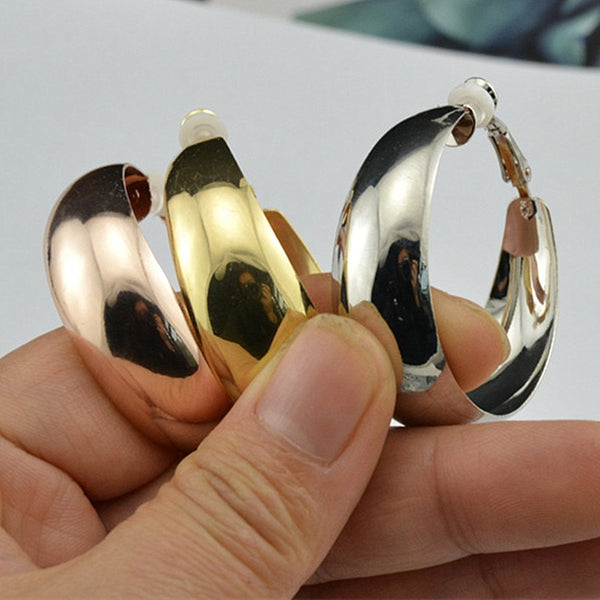 Pendientes de clip para mujer sin perforar