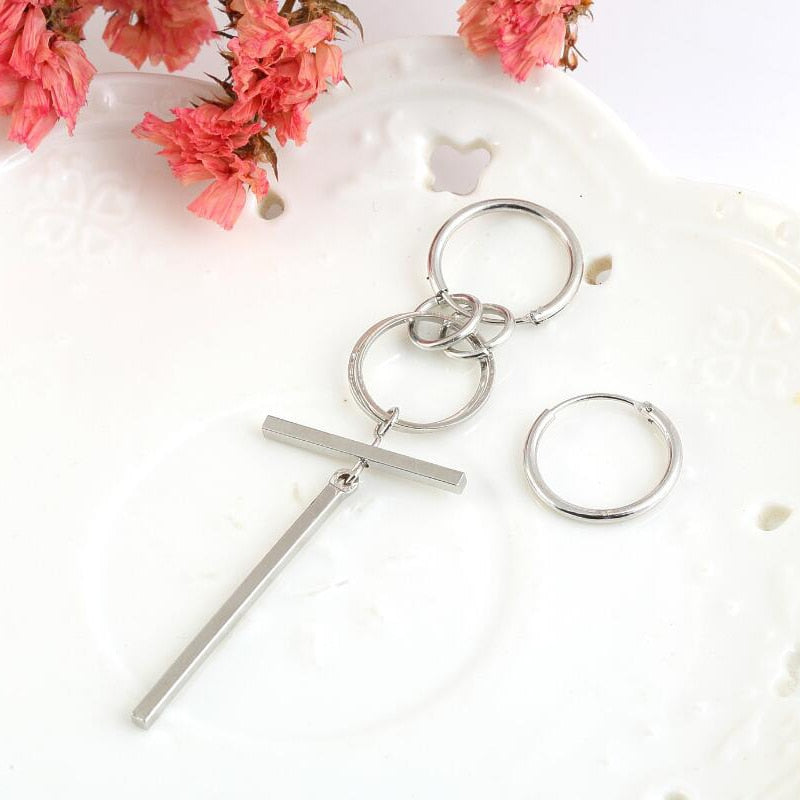 Korean Fashion Style Punk Bangtnn Boys Earrings