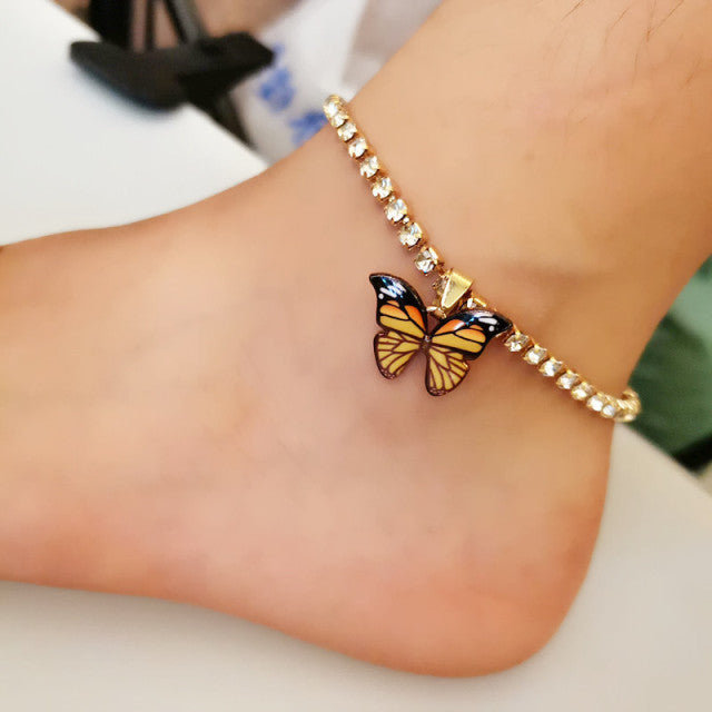 Boho Butterfly Anklets for Women