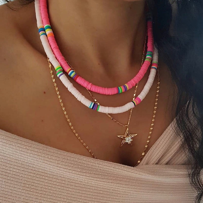 New Fashion 6mm Soft Pottery Choker Necklace