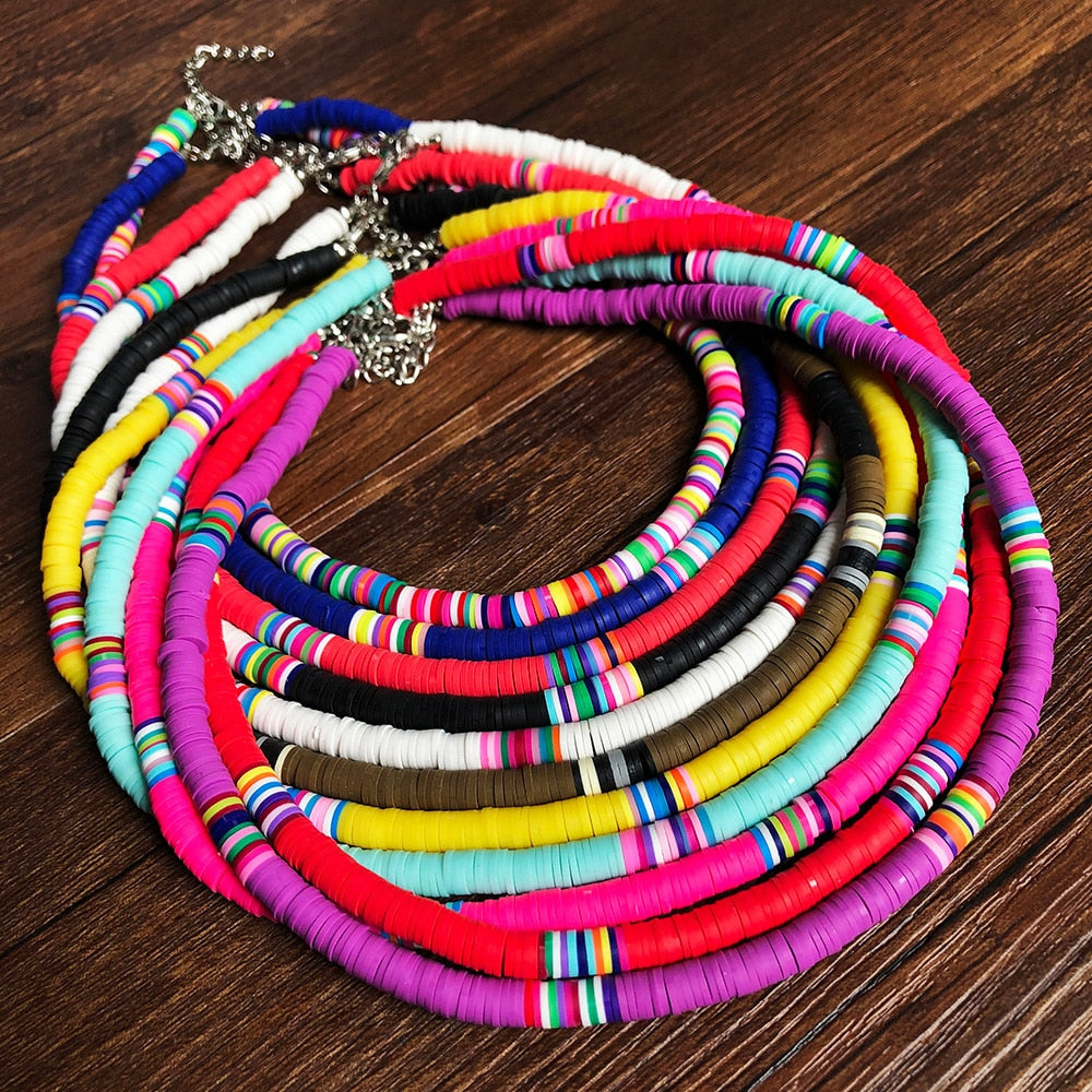 New Fashion 6mm Soft Pottery Choker Necklace