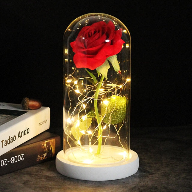LED Enchanted Galaxy Rose Eternal 24K Gold Foil Flower