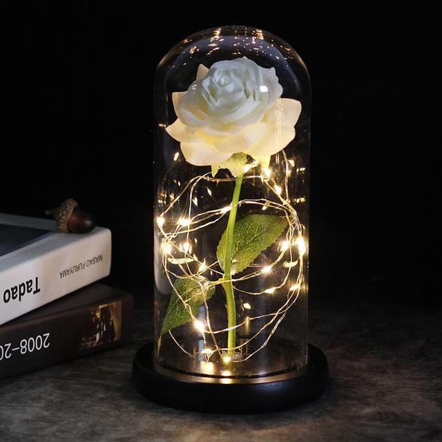 LED Enchanted Galaxy Rose Eternal 24K Gold Foil Flower