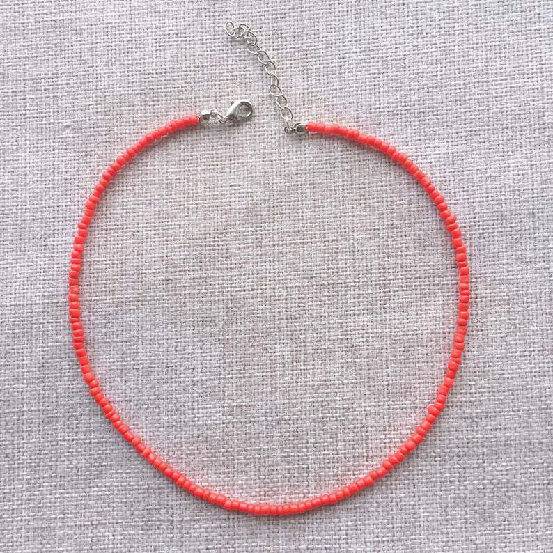 Simple Seed Beads Strand Necklace