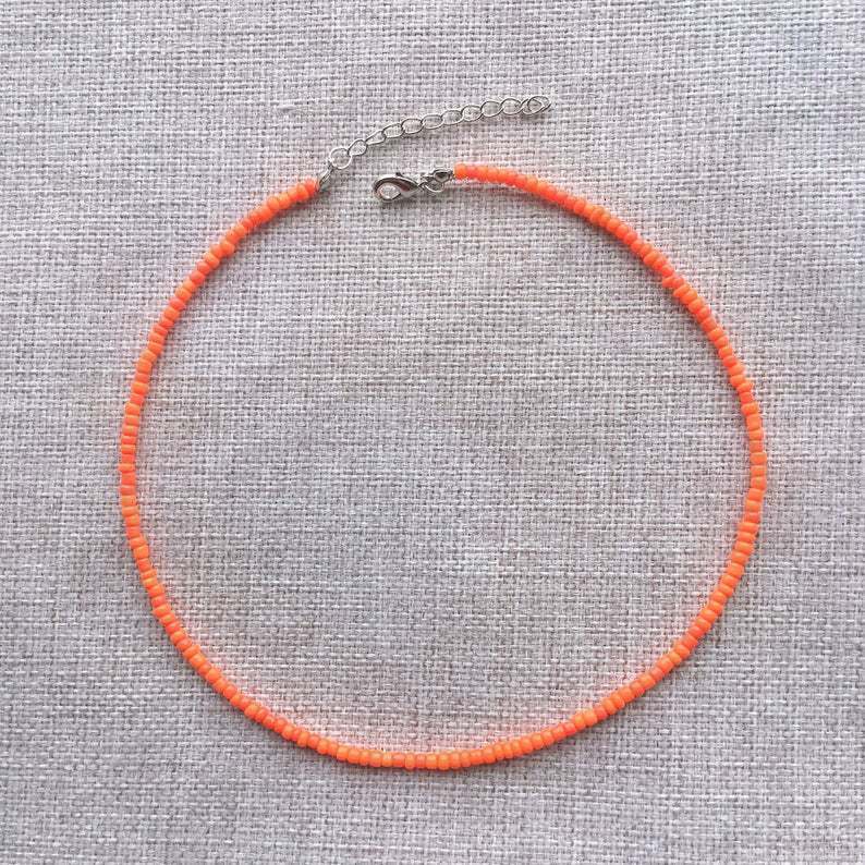 Simple Seed Beads Strand Necklace