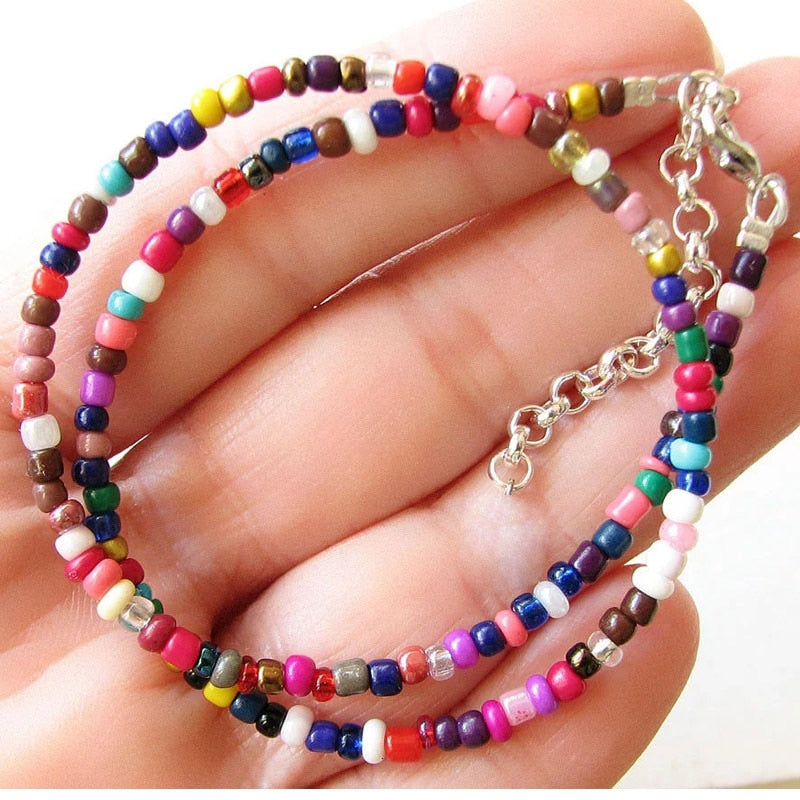 Simple Seed Beads Strand Necklace