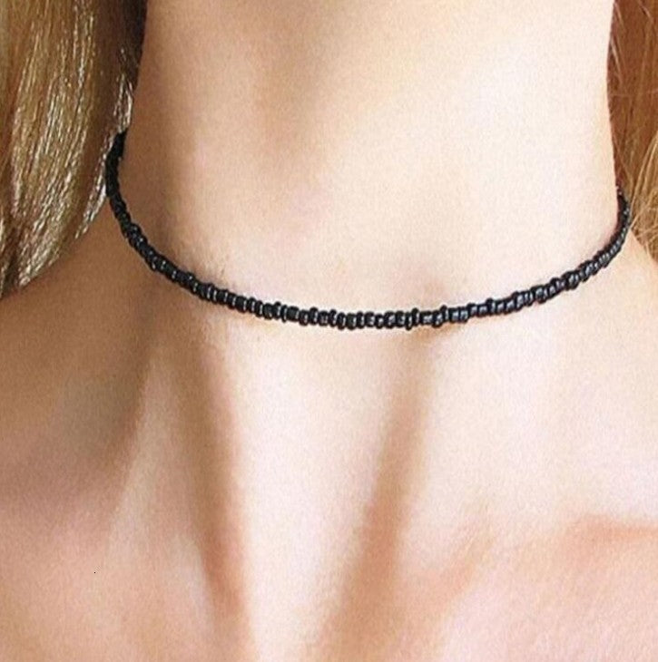 Simple Seed Beads Strand Necklace