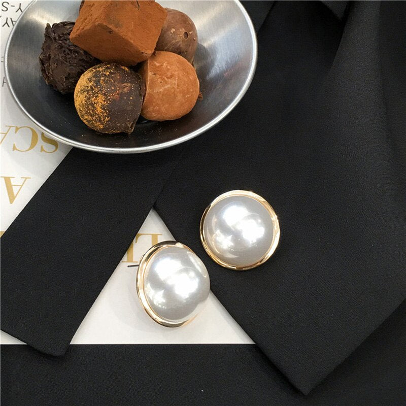 Fashion Jewelry White Imitation Pearl Earrings