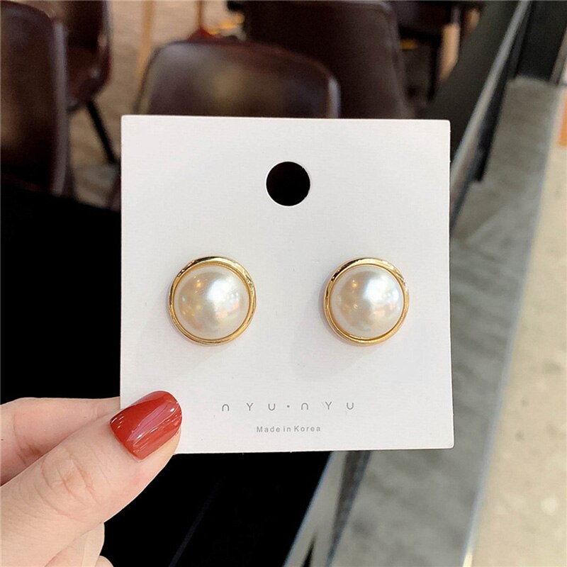 Fashion Jewelry White Imitation Pearl Earrings