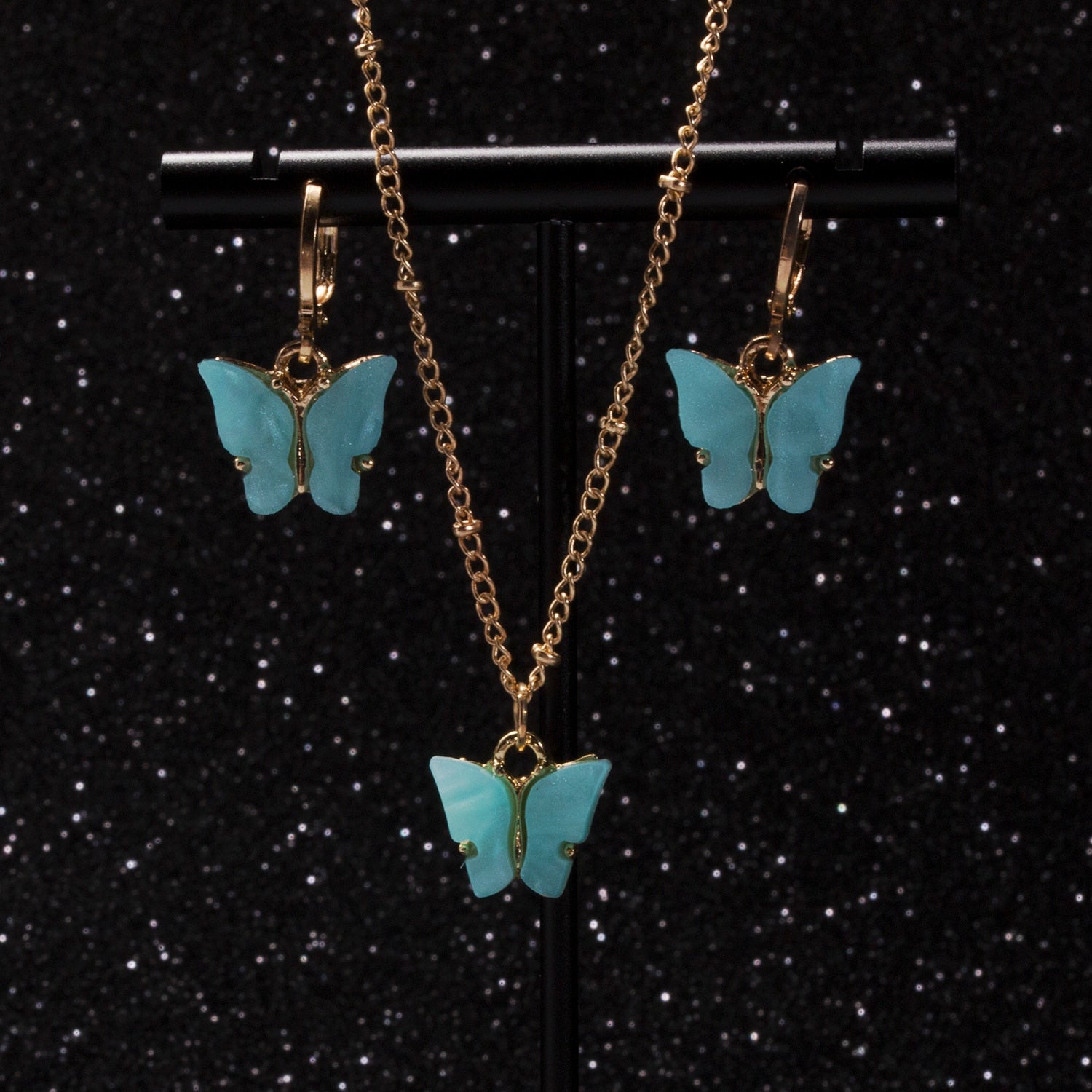 Cute Butterfly Earrings Set for Women