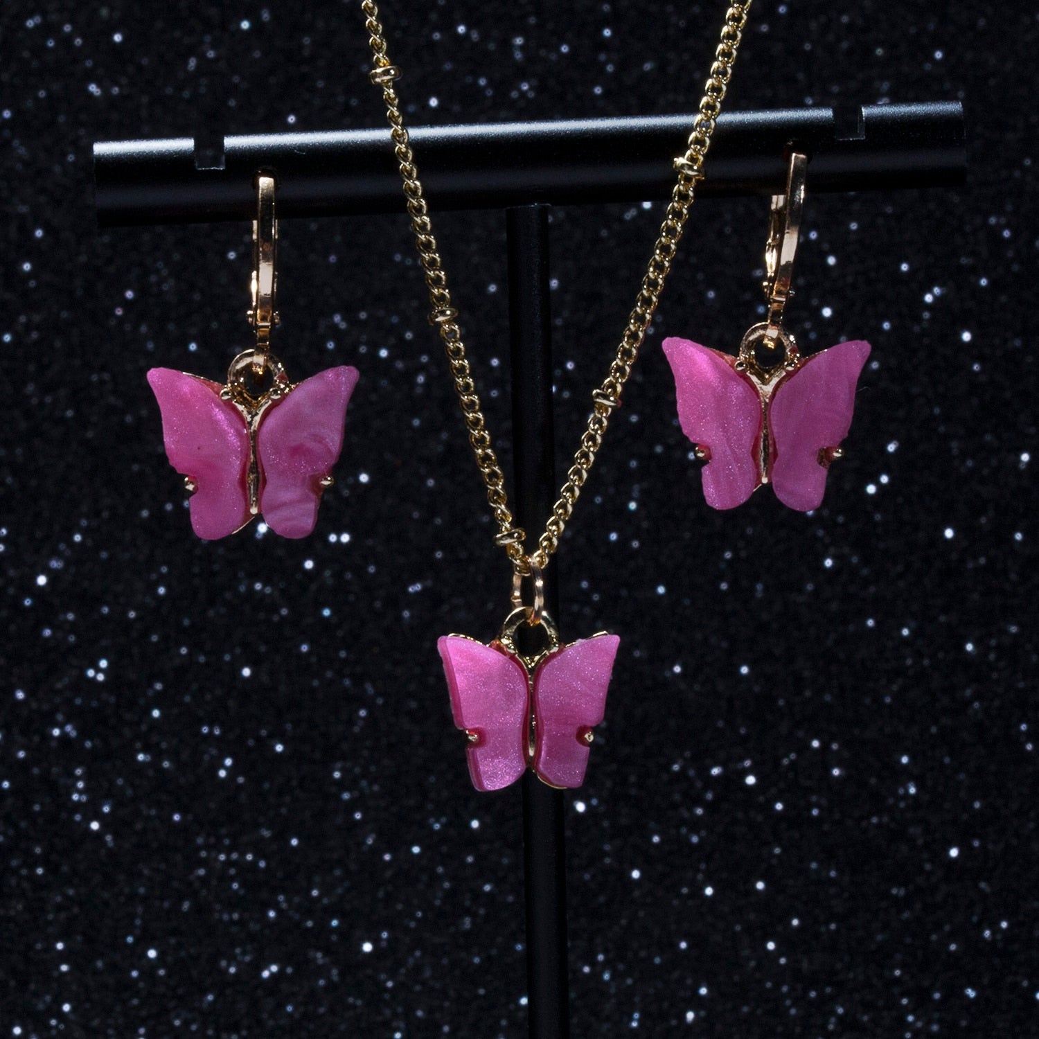 Cute Butterfly Earrings Set for Women