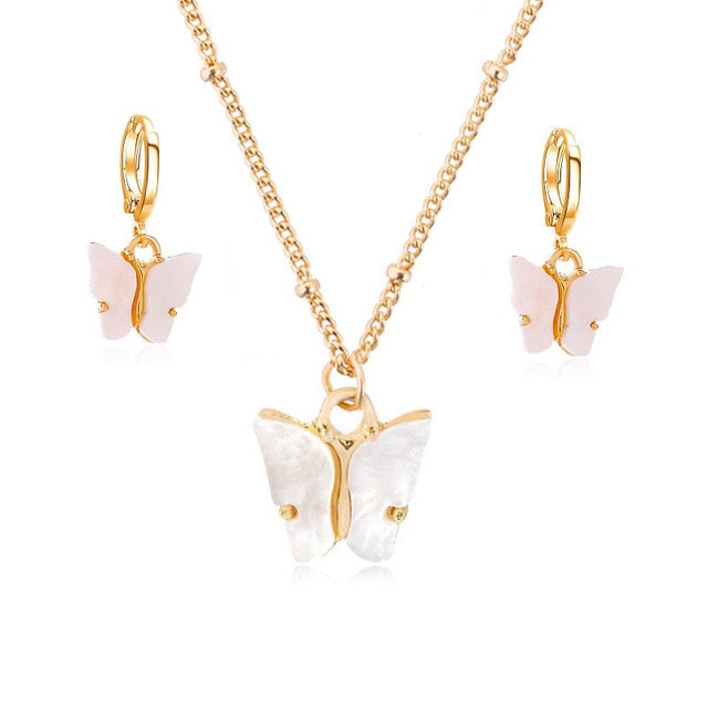 Cute Butterfly Earrings Set for Women