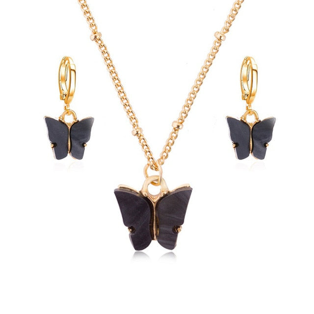 Cute Butterfly Earrings Set for Women
