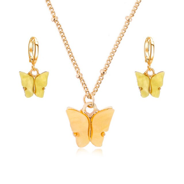 Cute Butterfly Earrings Set for Women
