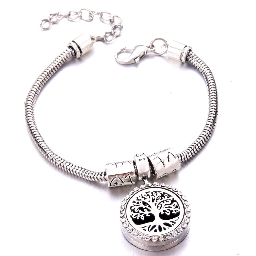 Tree of Life Full zircon Locket Bracelet Bangle
