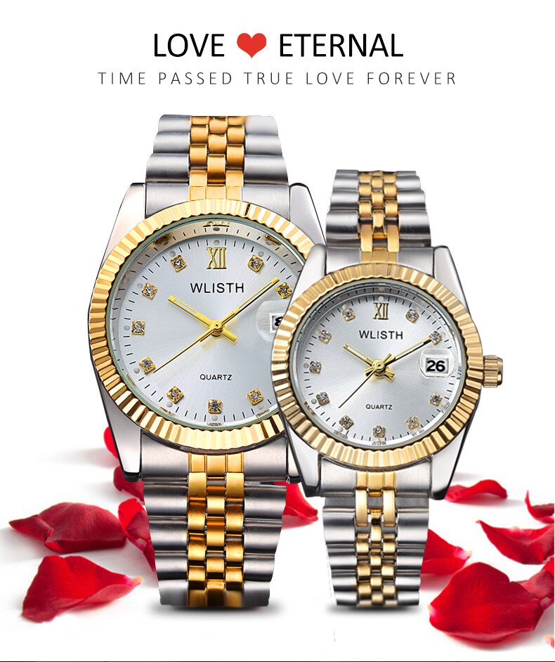 calendar steel band men's watch women's watch couple Watch