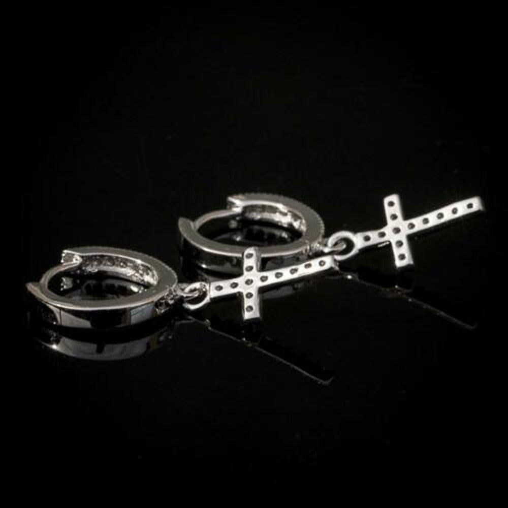 New Trendy Cross Drop Earring