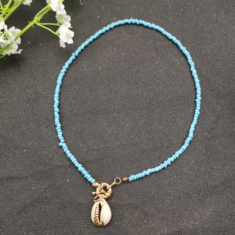 17 Color Bead Choker Necklace