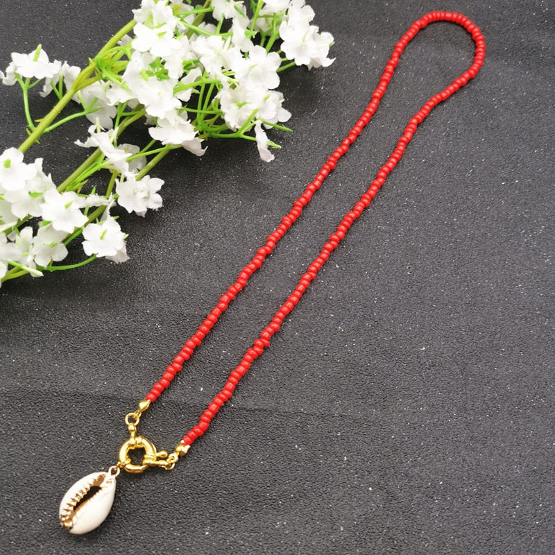 17 Color Bead Choker Necklace