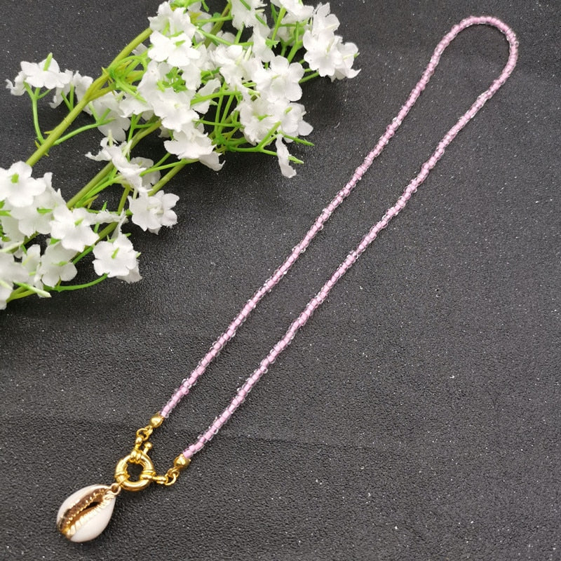 17 Color Bead Choker Necklace