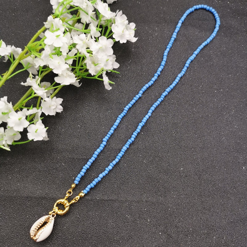 17 Color Bead Choker Necklace