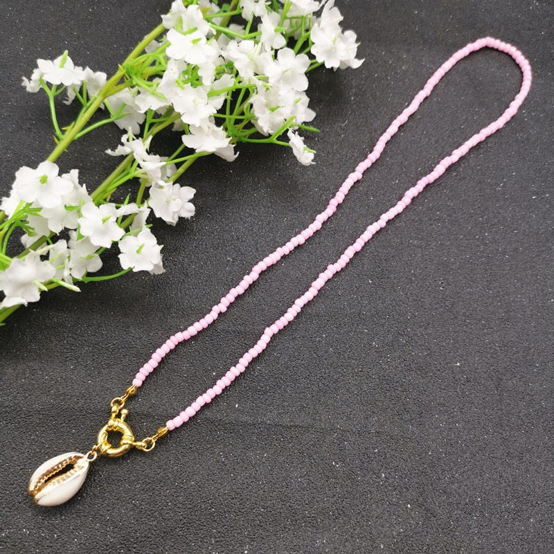 17 Color Bead Choker Necklace