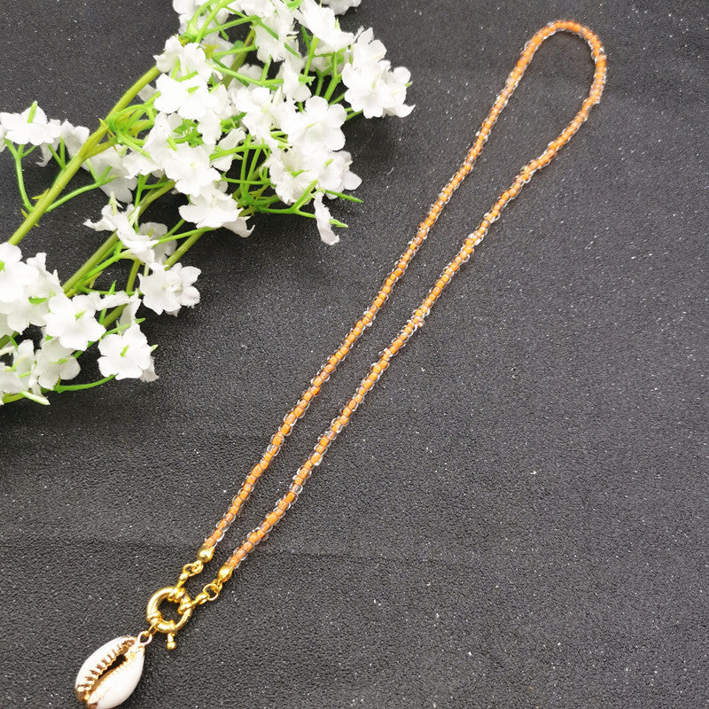 17 Color Bead Choker Necklace