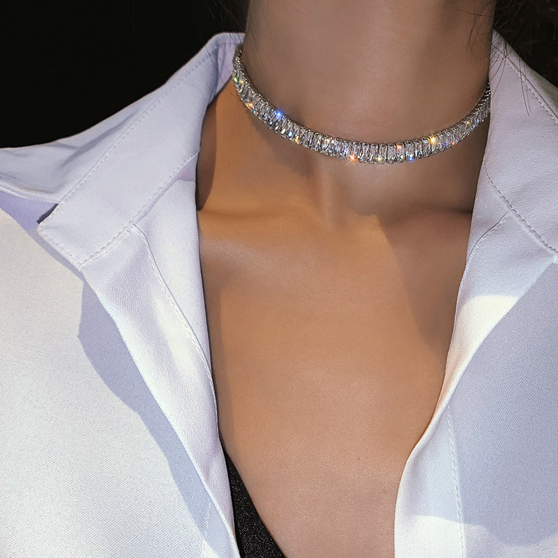 luxury shiny necklace sexy ladies party necklace