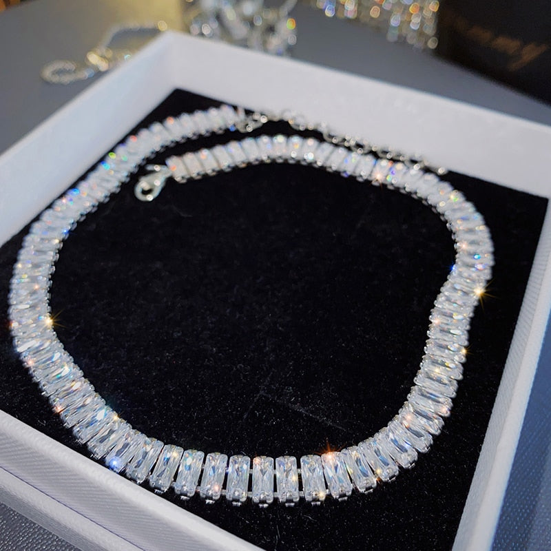 luxury shiny necklace sexy ladies party necklace
