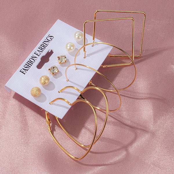 New Fashion Large Circle Hoop Drop Earrings