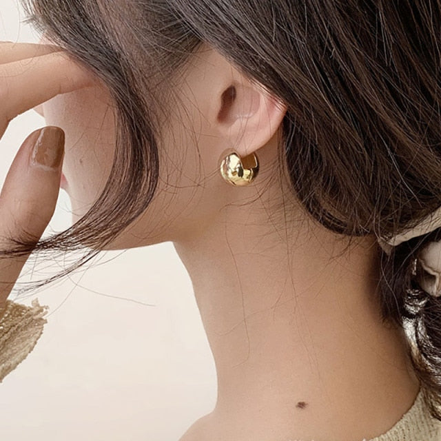 Fashion 925 Sterling Silver Smasll Bead Earrings for Women