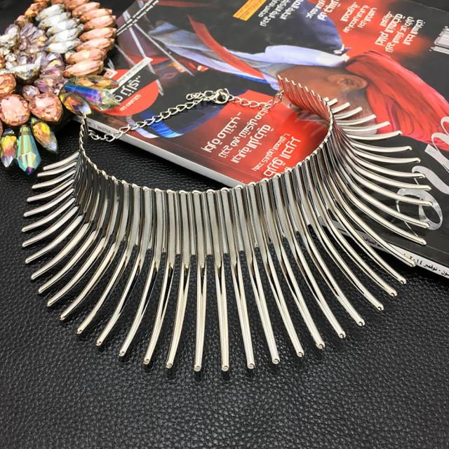 Gold Color Indian Statement Necklaces Set