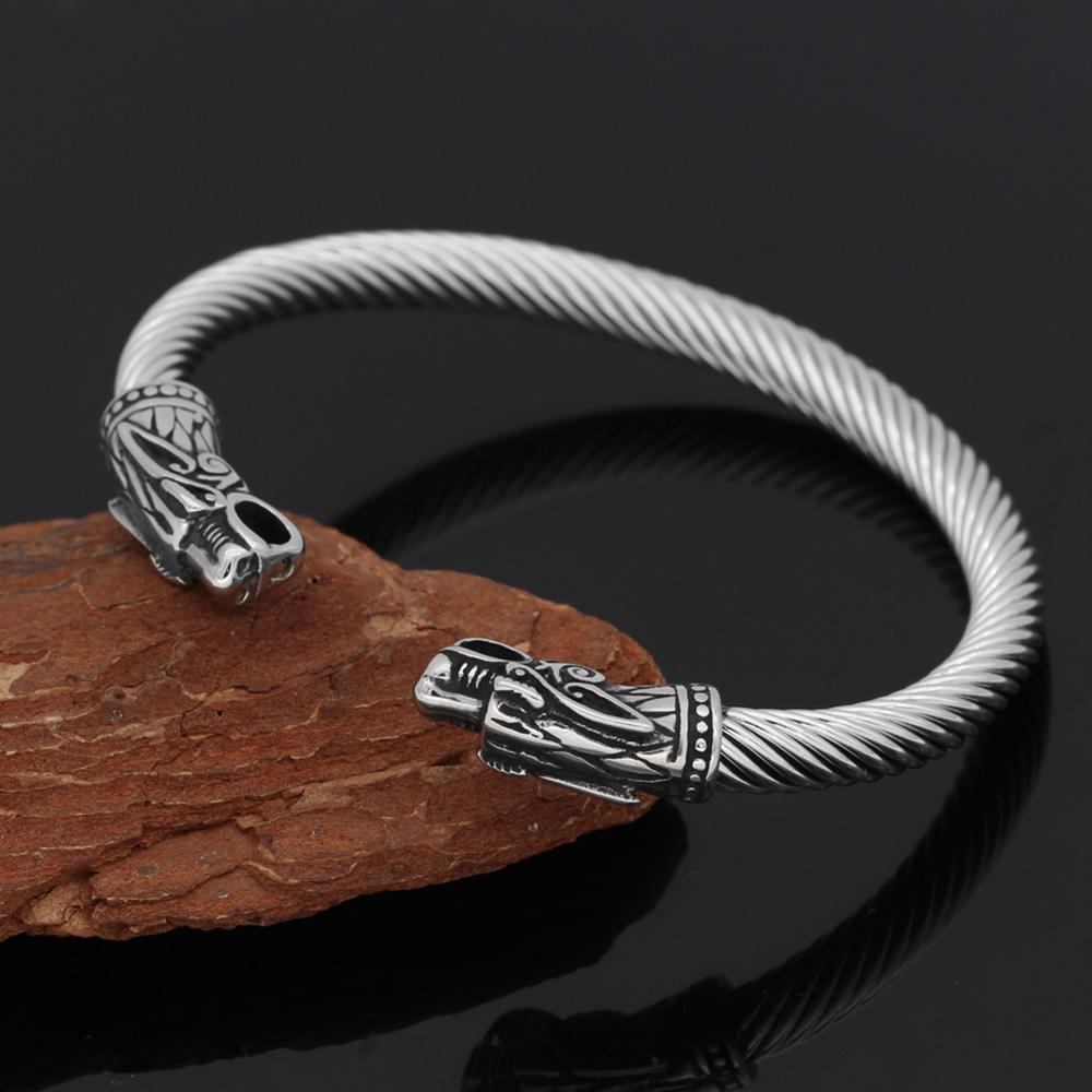 Vintage stainless steel Viking Bracelets