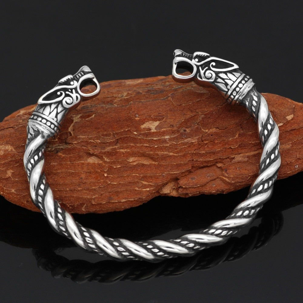 Vintage stainless steel Viking Bracelets