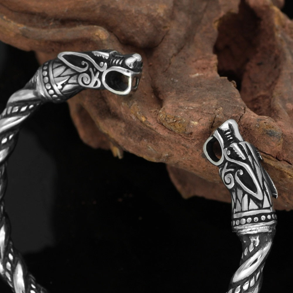 Vintage stainless steel Viking Bracelets